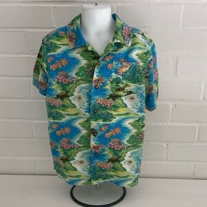 Boys Polo Ralph Lauren Multi-Colored Tropical Print Shirt Size 5